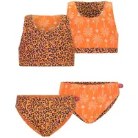 Just Beach - Inside out girls bikini - Palm tree ao - Maat 158-164