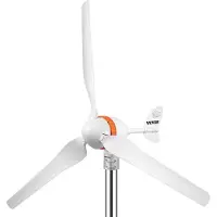 OEM Windturbine - Windmolen Generator - Windturbine Generator – Windenergie - Wind Turbine - 12V - 24A - 900RPM - 400W - 3 Nylonvezel Blades - Wit