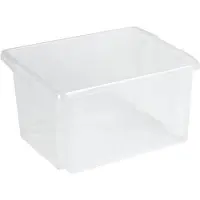 Sunware - Nesta opbergbox 32L transparant - 45,5 x 36 x 24 cm - 3 stuks -