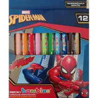 Bambino Dikke Kleurpotloden 12 Kleuren - Spiderman