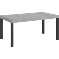 Itamoby Uittrekbare tafel, 90 x 130/234 cm, frame: Everyday Premium Cement, antraciet