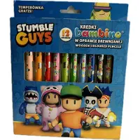 Bambino Dikke kleurpotloden 12 stuks - Stumble Guys Edition