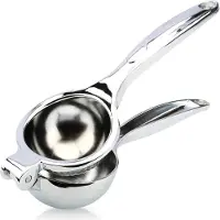 Orion Luxy Serie - Metalen Handmatige Citruspers - 22x7 cm - Ergonomische Handgreep - Vaatwasserbestendig