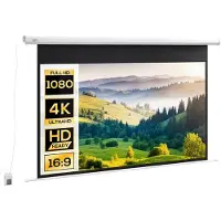 HOMCOM Projectiescherm Kunststof 215L x 8B x 140H cm Wit