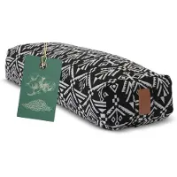 #DoYourYoga - Hoekig Yoga bolster - »Paravati« - Meditatiekussen met bio-organische Spelt vulling - L67 cm & diam.13 cm - Style (7)