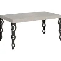 Itamoby Karamay kasjmier uittrektafel 160/244x80 cm met antracietkleurige poten