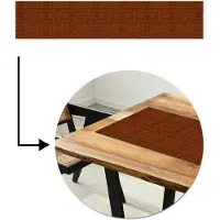 MuchoWow Tafelloper 200x40 cm - Tafelmat vinyl Krokodil - Leer - Karamel - Bruin - Tafeldecoratie - Tafelversiering - Keuken decoratie - Tafel versiering