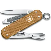 Victorinox zakmes Classic Alox - zandkleur, 5 functies