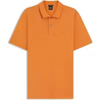 BOSS poloshirt korte mouw oranje