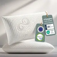 Blumtal Traagschuim Neksteunkussen - Orthopedisch hoofdkussen - Wasbare hoes - Oeko-TEX gecertificeerd - 70 x 36 x 7 cm