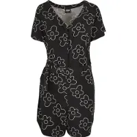 Urban Classics Jumpsuit zwart / wit