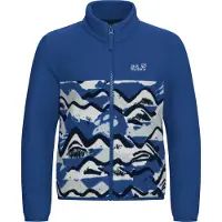 Jack Wolfskin - Kid's Paw Era 100 Print Fullzip - Fleecevest 176, blauw
