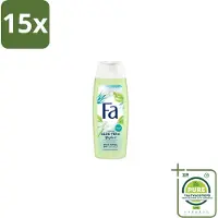 Fa 15 x – Douchegel – Yoghurt Aloe Vera – 250 ml - Grootverpakking - Douchegel Yoghurt Aloë Vera - Milde Reiniging - Hydraterende Douchegel - Zachte Huid - Gevoelige Huid
