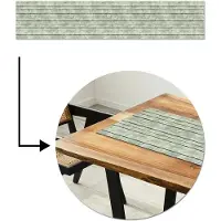 MuchoWow Tafelloper 200x40 cm - Tafelmat vinyl Vintage - Hout - Patronen - Plank - Tafeldecoratie - Tafelversiering - Keuken decoratie - Tafel versiering