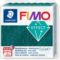 Staedtler effect ovenhardende boetseerklei standaard blokje 57 g - galaxy groen