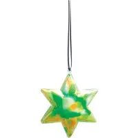 Colorations Kerstdecoratieset: 12 transparante sterornamenten