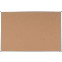 Viking Prikbord Wandmontage Kurk 120 (B) x 0,81 (D) x 90 (H) cm Aluminium Bruin