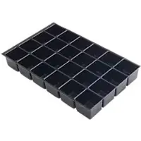 Bisley Multilade inzetstuk met 24 compartimenten Zwart 51 mm Pak van 5