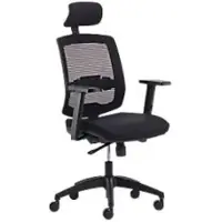 Realspace Malice Bureaustoel Synchroonmechanisme 3D armleuning In hoogte verstelbare zitting Zwart 110 kg 730 x 730 x 1,335 mm