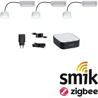 Paulmann 5182 smik Gateway + LED Coin RGBW Home Pakket Smart Home System LED Energielabel: G (A - G) 21 W Warmwit