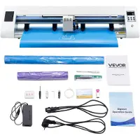 Vevor Vinyl Cutter (snijmaat 60 cm) met automatische randdetectie en ontwerpsoftware en 2 mestypen en -materialen