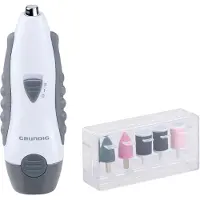 Grundig Manicure Set Elektrisch 5-in-1 - Manicureset voor Handen en Voeten - Elektrische Pedicureapparaten met 5 Opzetstukken - Compacte Set voor Thuis en Reizen