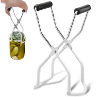 Orion Inmaaktang - Pottenlifter - Roestvrij Staal & Antislip - 22 cm - Glazentang voor Weckpotten - Veilig Heet Glas Oppakken