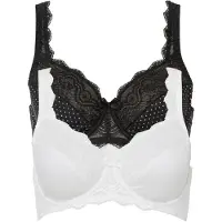 Bonprix Beugel bh met sierlijk kant (set van 2) maat 75