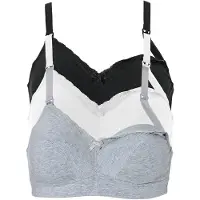 Bonprix Voedings bh zonder beugels (set van 3) met biologisch katoen maat 80