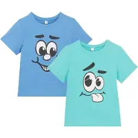 Bonprix T-shirt van biologisch katoen (set van 2) maat 116/122