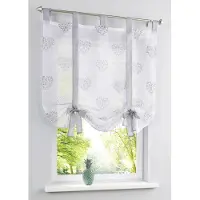 Bonprix Vouwgordijn met bindkoord en harten h/b: 140/80 cm