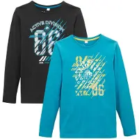 Bonprix Longsleeve van biologisch katoen (set van 2) maat 128/134