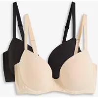 Bonprix Voorgevormde bh met beugels en biologisch katoen (set van 2) maat 85