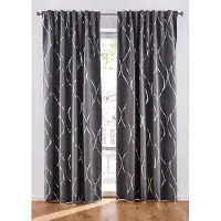 Bonprix Verduisterend gordijn met glanzende print (1 stuk) maat H/B: 175/130 cm