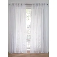Bonprix Transparant gordijn met gerecycled polyester (1 stuk) maat H/B: 245/130 cm