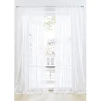 Bonprix Transparant gordijn met bloemenborduursel (1 stuk) h/b: 175/150 cm