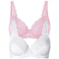 Bonprix Beugel bh met sierlijk kant (set van 2) maat 95