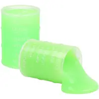 Johntoy Speelslijm - groen - 4x 150 ml - speelgoed slijm - 5,5x8 cm - horror slijm