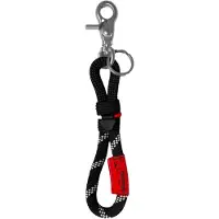 Topologie Sleutelhanger Wares Straps 8mm Loop Key Holder Black Reflective Lattice