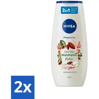 Nivea 2 x - Douchegel - Winter Moment Cacao - 250 ml - Douchegel - Winter Moment - Cacao - Verzorgende Douchegel - Macadamia-olie