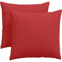 vidaXL Zitkussens 2 pcs Stof Rood 45 x 45 cm