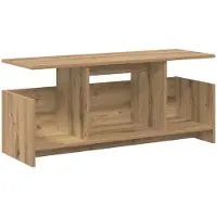 vidaXL TV Stand 102 x 35 x 45 cm Artisan Eiken Bewerkt hout