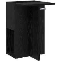 vidaXL Bijzettafel Zwart Eiken 35 x 40 x 55 cm Bewerkt hout