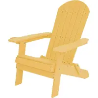 Axi Claire Adirondack Stoel Kunststof opklapbaar Geel