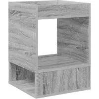 vidaXL Bijzettafel Grijs Sonoma 40 x 40 x 56 cm Bewerkt hout