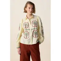 Sissy-Boy Lichtgele blouse met embroidery | Maat: S