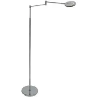 Steinhauer Leeslamp Soleil 3515CH vloerlamp – oplaadbaar LED-design in chroom