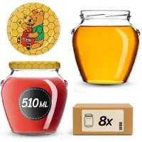 Kadax Amphora Jar fi82 510ml + deksel wz14 Honing 2