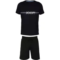 JOOP! Pyjama kort navy / lichtblauw / zwart / wit