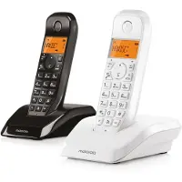 Motorola Draadloze Telefoon S1202 Dect Duo Mix Black&white (s1202wb)